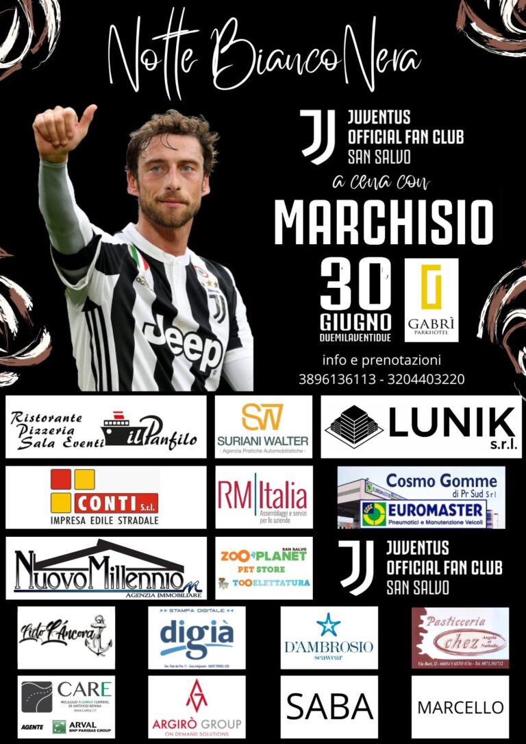 Marchisio Juventus Official Club San Salvo